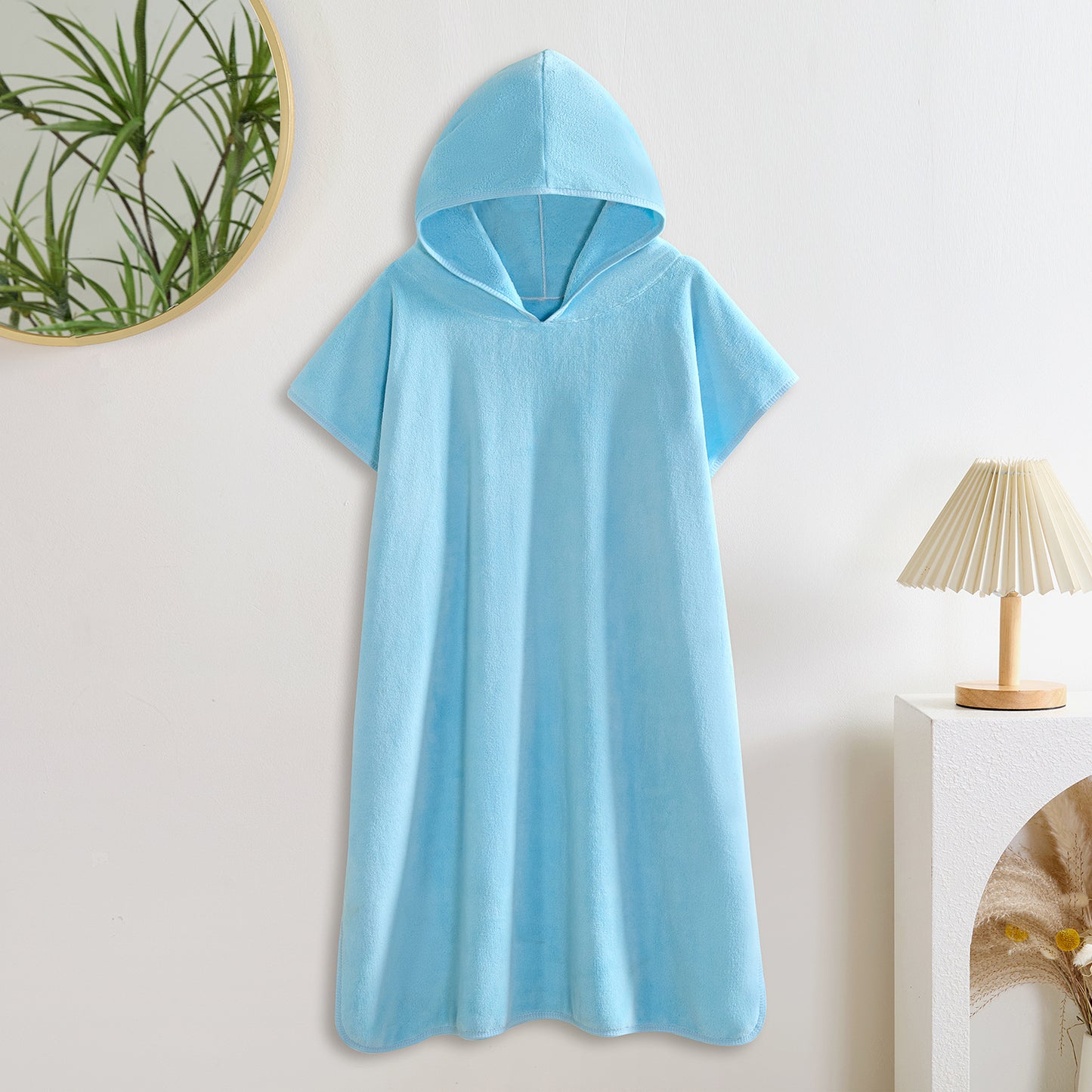 Shark robe for children with a hat