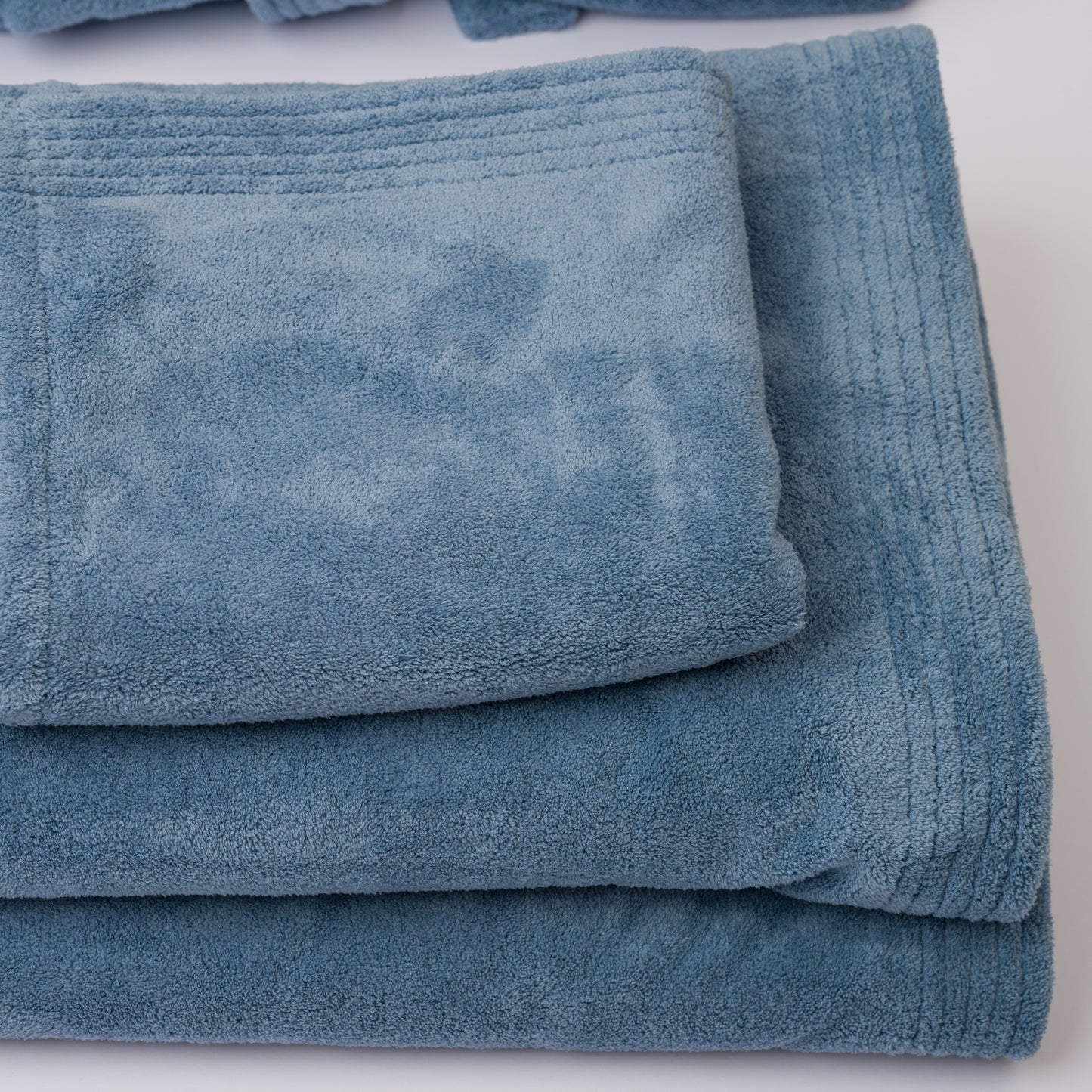 blue bathrobe set