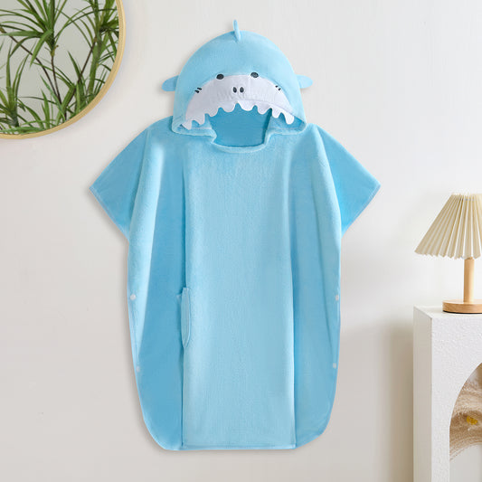 روب قرش للاطفال بقبعة