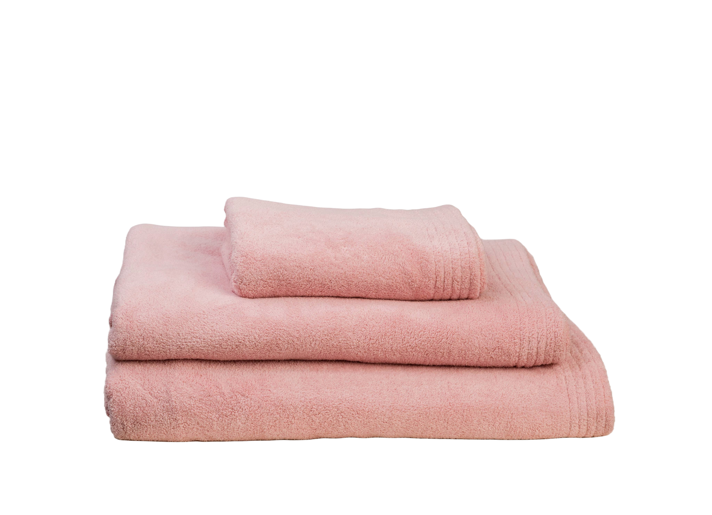Pink bath towel