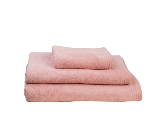 Pink bath towel